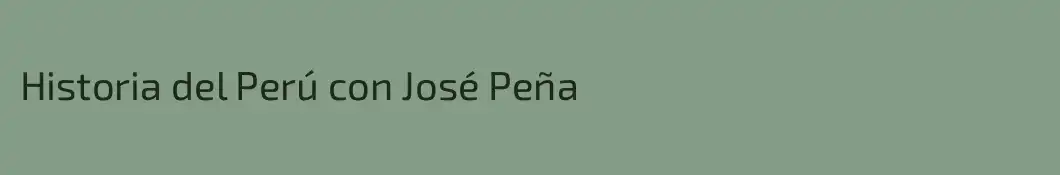 Historia del Perú con José Peña